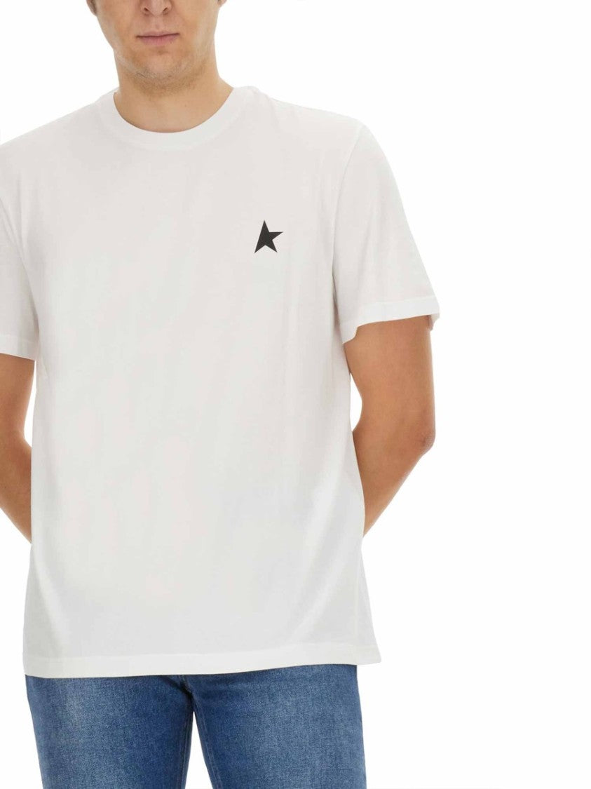Golden Goose Crew-Neck T-Shirt With Minimalist Logo Detail