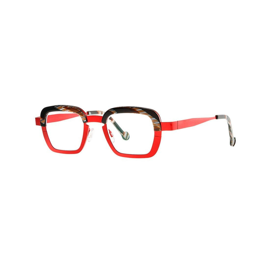 Theo Parachute 006 Hot Red Shine + Dark Brown Horn Hot Red