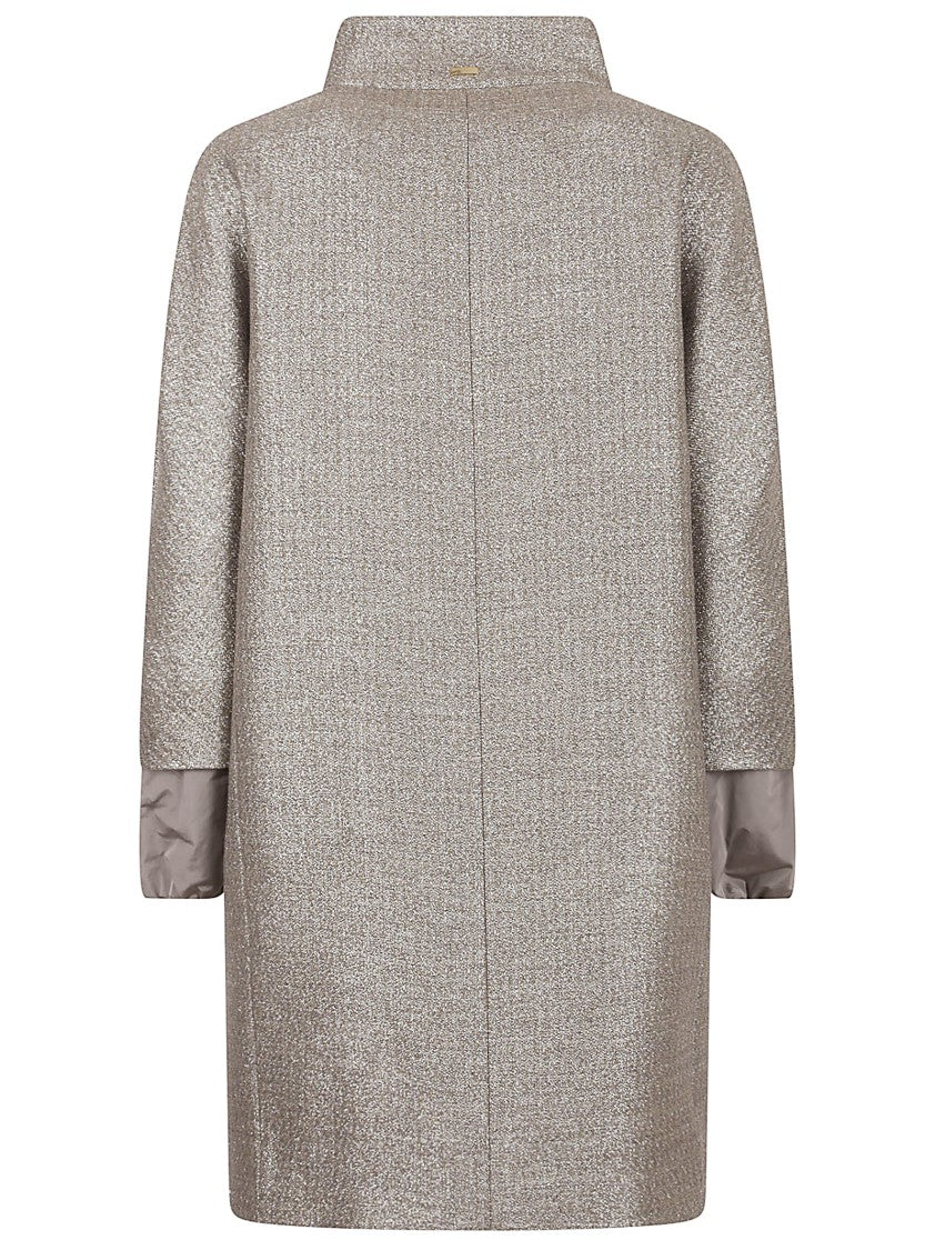 Herno Brown Tailored Jacket With High Collar