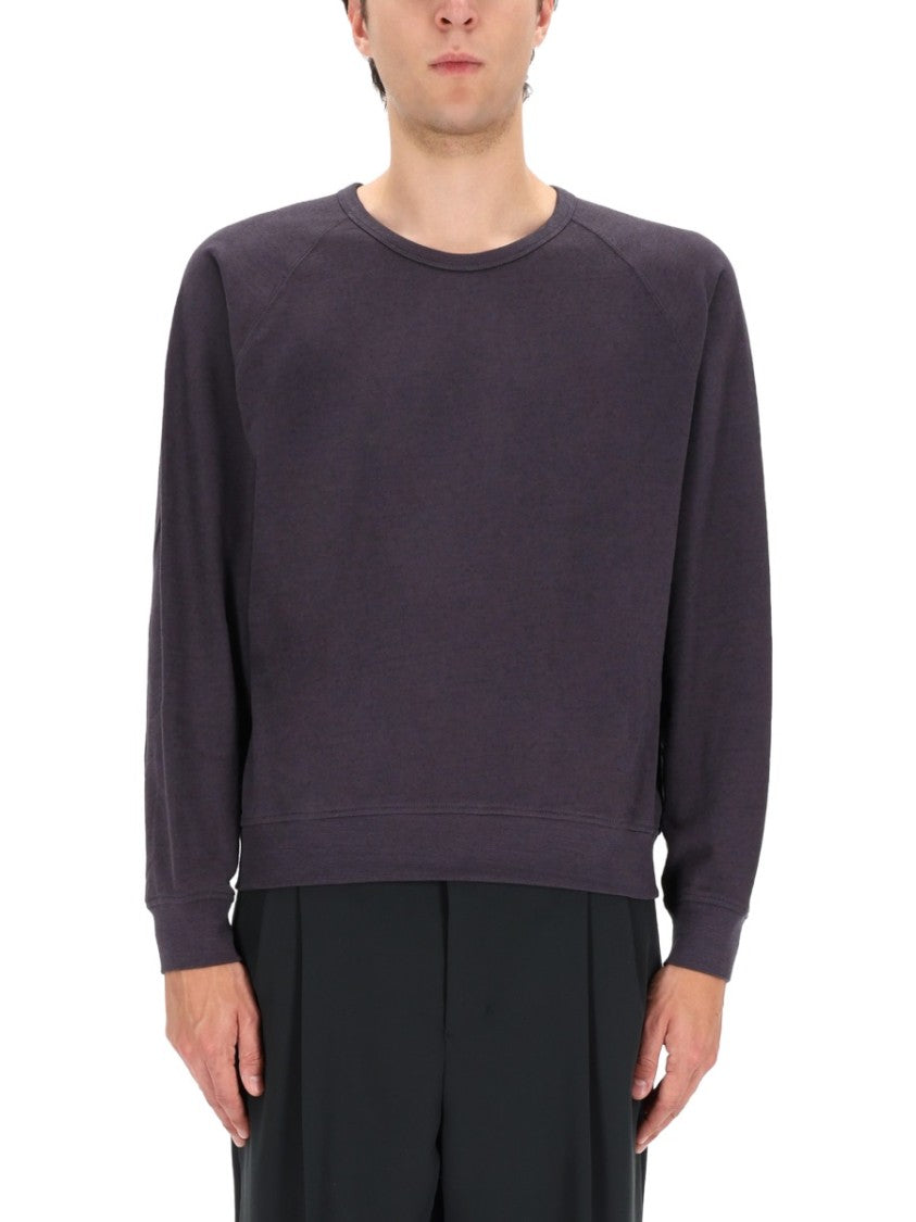 Lemaire Black Boxy Cotton Sweatshirt