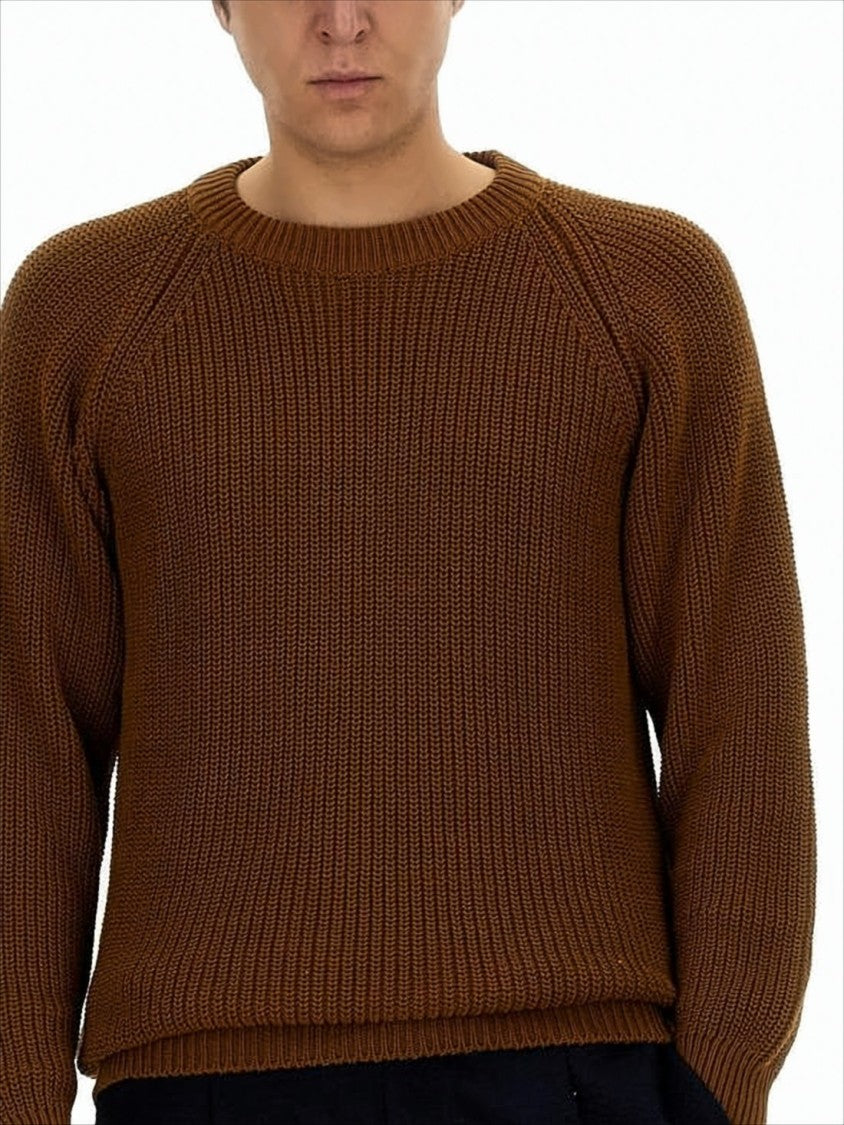 Howlin Chunky Knit Sweater With Ribbed Texture And Puffed Sleeves