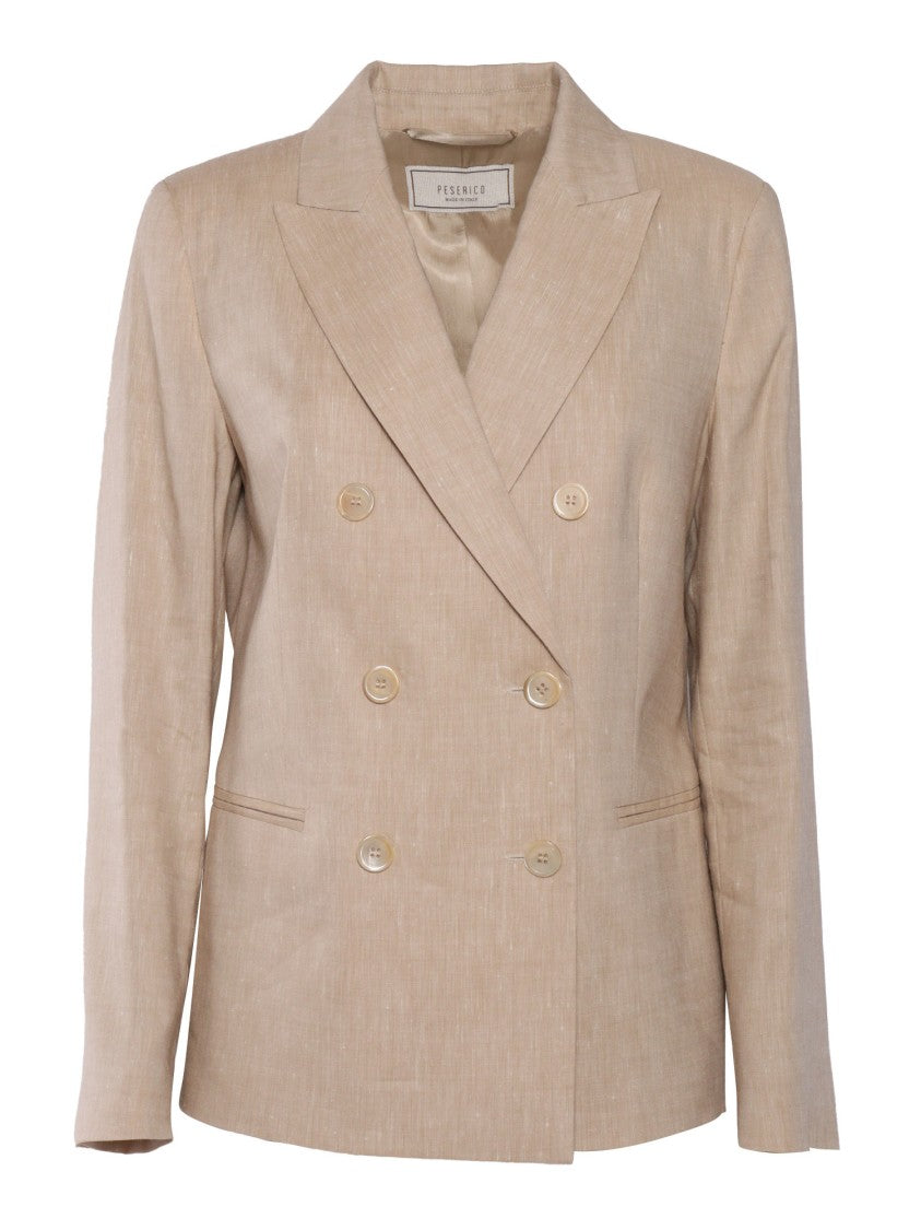 Peserico Double-Breasted Tailored Jacket With Buttons