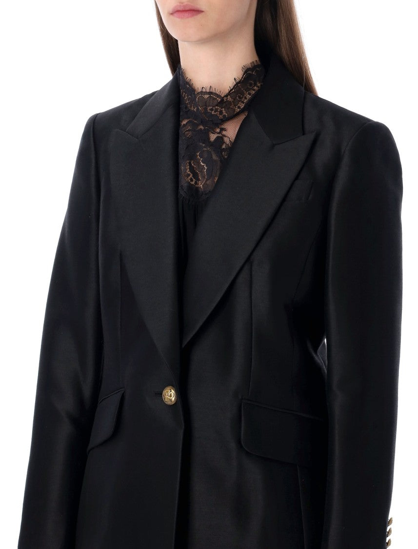Zimmermann Hypnotic Wool-Silk Blend Tailored Jacket