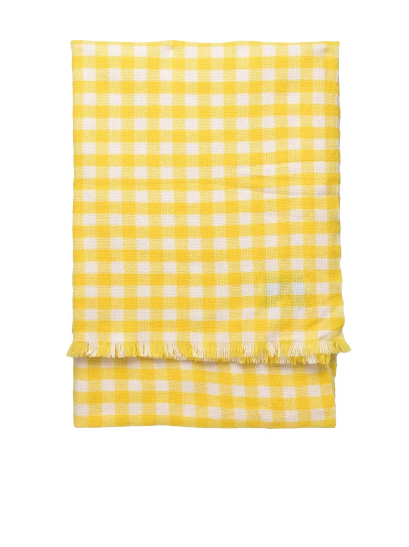 That's Alyki That's Alyki Cashmere Scarf - White/Yellow