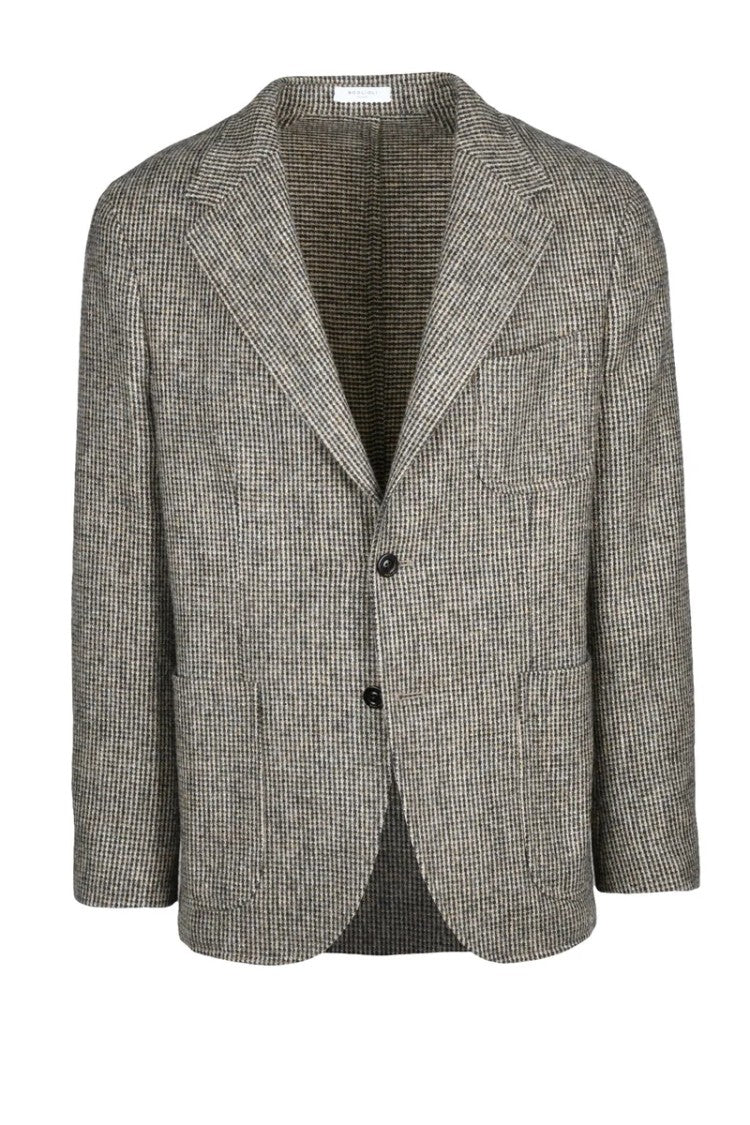Boglioli Wool Jacket - Black/Beige
