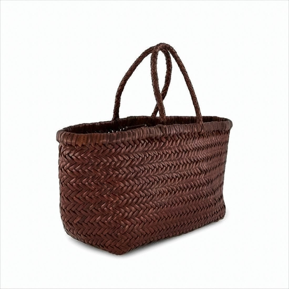 Dragon Diffusion Buffalo Leather Woven Tote Bag