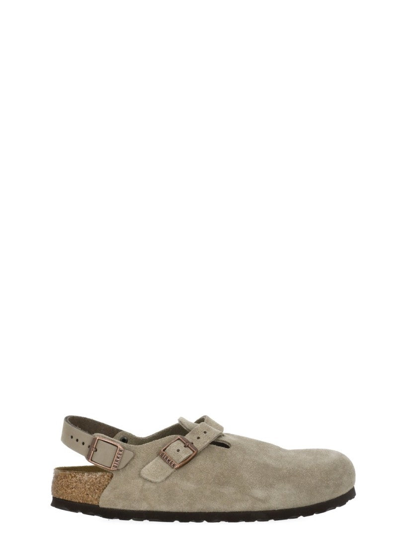 Birkenstock Beige Tokio Ii Suede Sabot