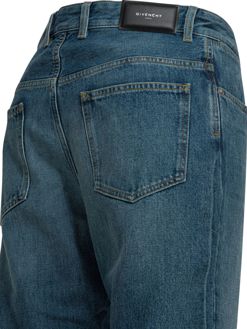 Givenchy Couture Seam Shadow Jeans With Curved Inverted Seams