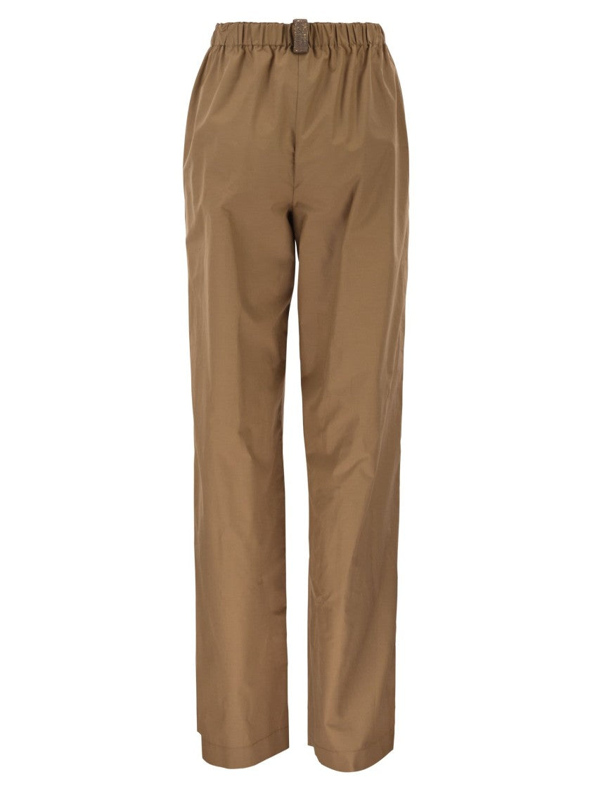 Fabiana Filippi Cotton Poplin Top With Eco-Brass Details