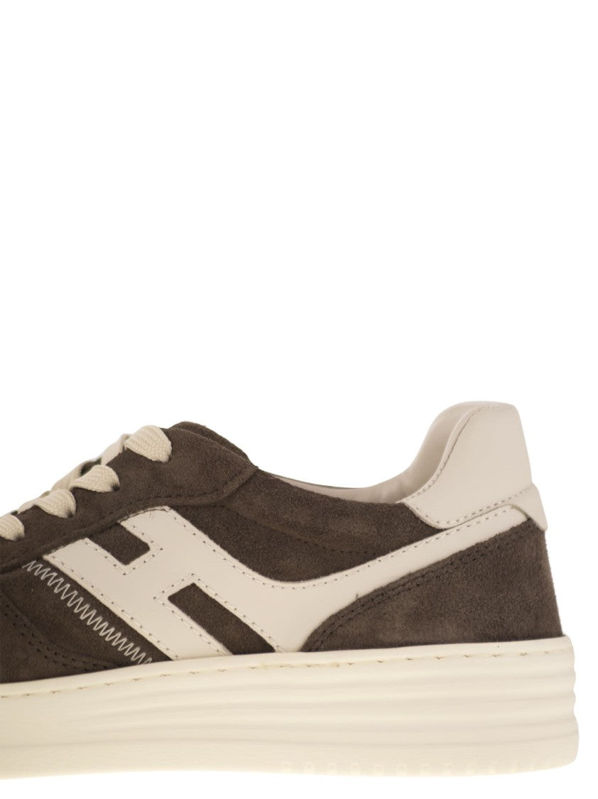 Hogan H630 - Suede Trainers With H On The Side