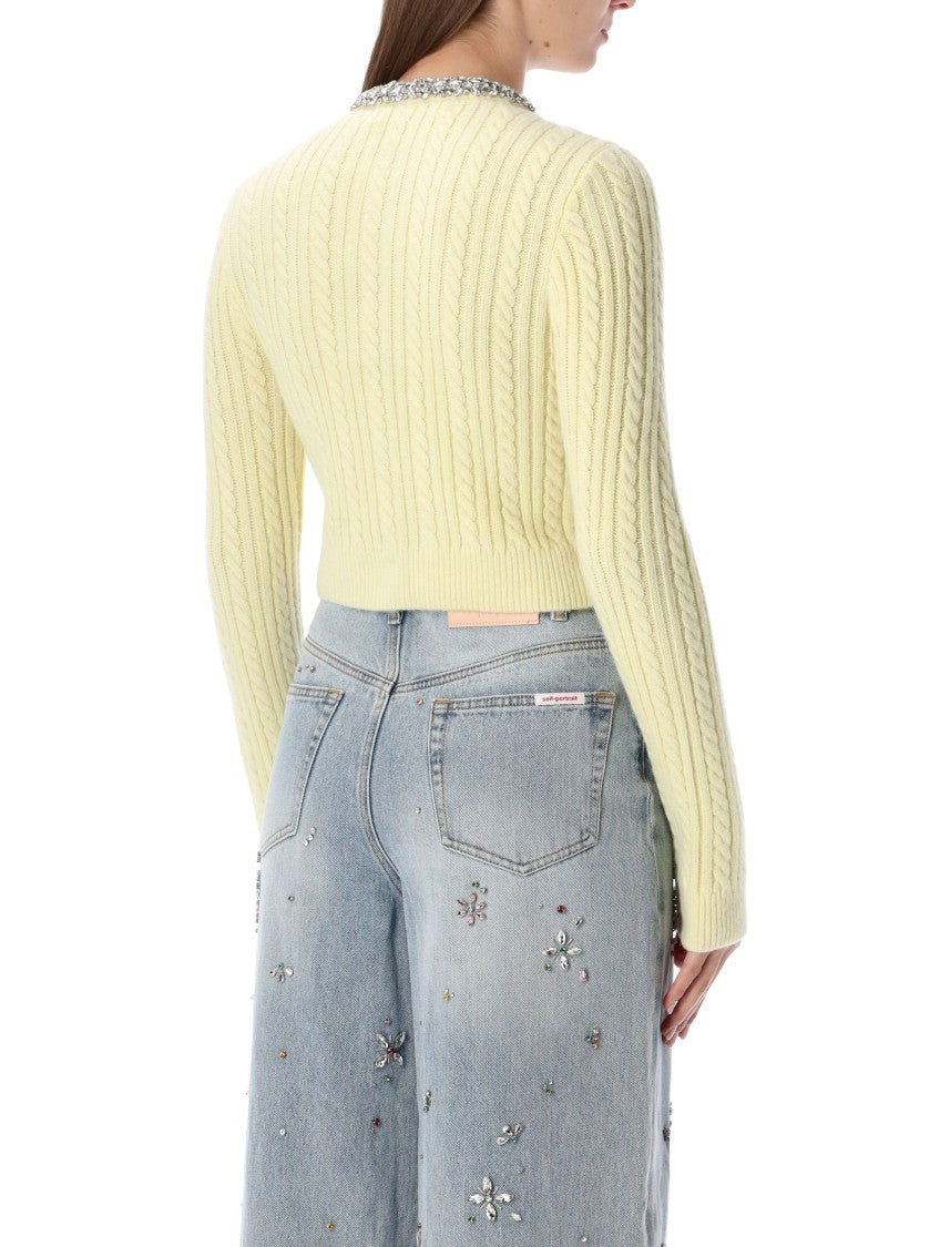 Self-Portrait Cardigan Jewels