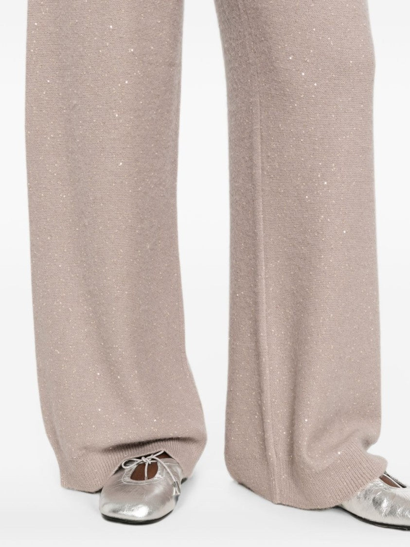 Fabiana Filippi Black Wide-Leg Knit Relaxed Pants
