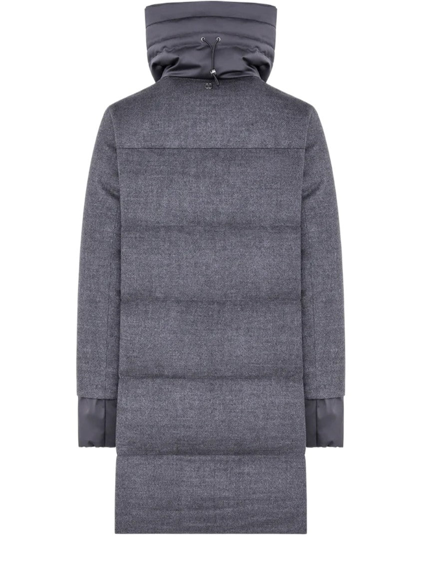 Duno Technical Wool Down Jacket With Adjustable Crater Collar