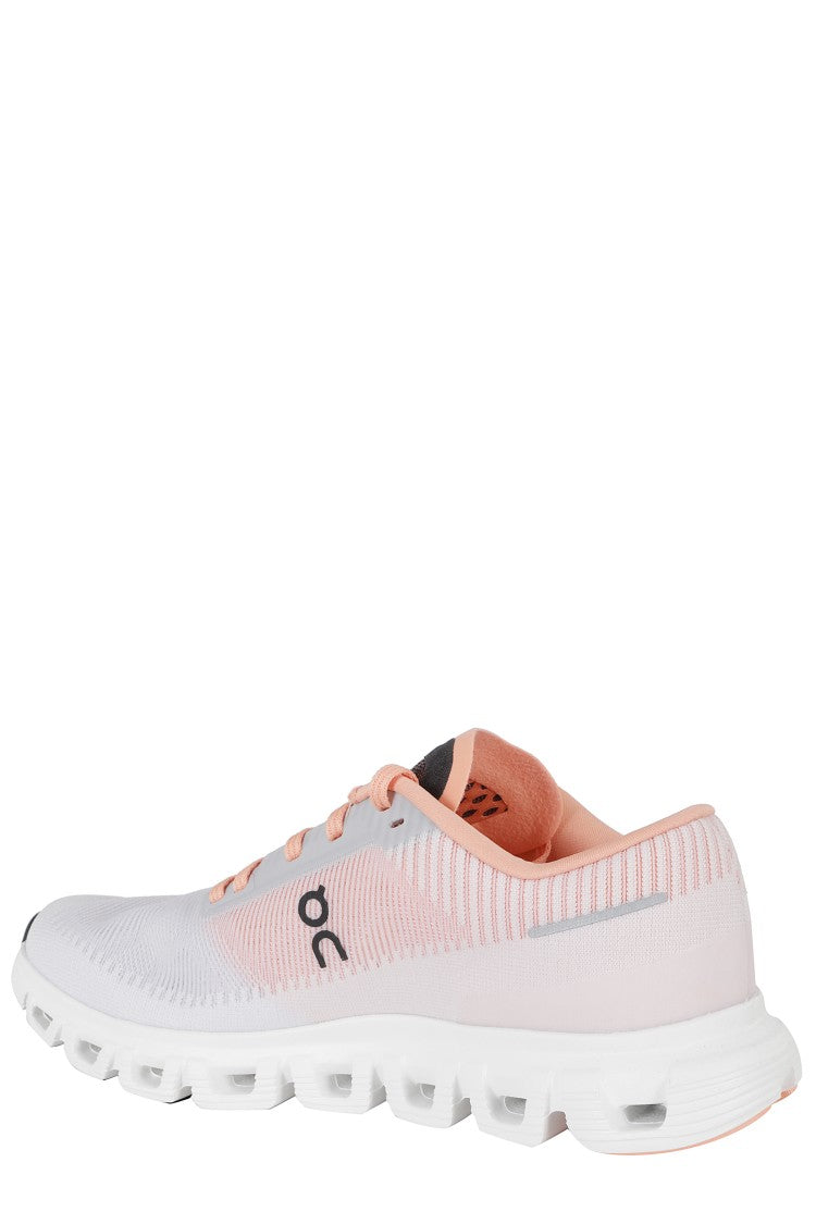 On Running Gray And Orange Cloud 6 Push Polyester Sneakers