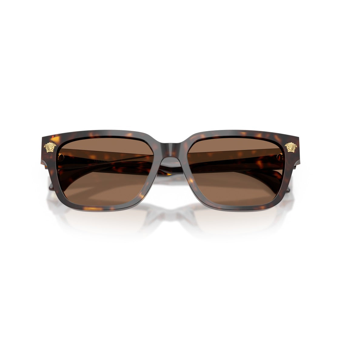 Versace 0Ve4513d Rectangular Tortoiseshell Acetate Sunglasses