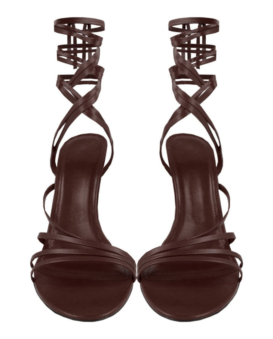 Ferragamo Victoria X5 Wrap Tie Sandals