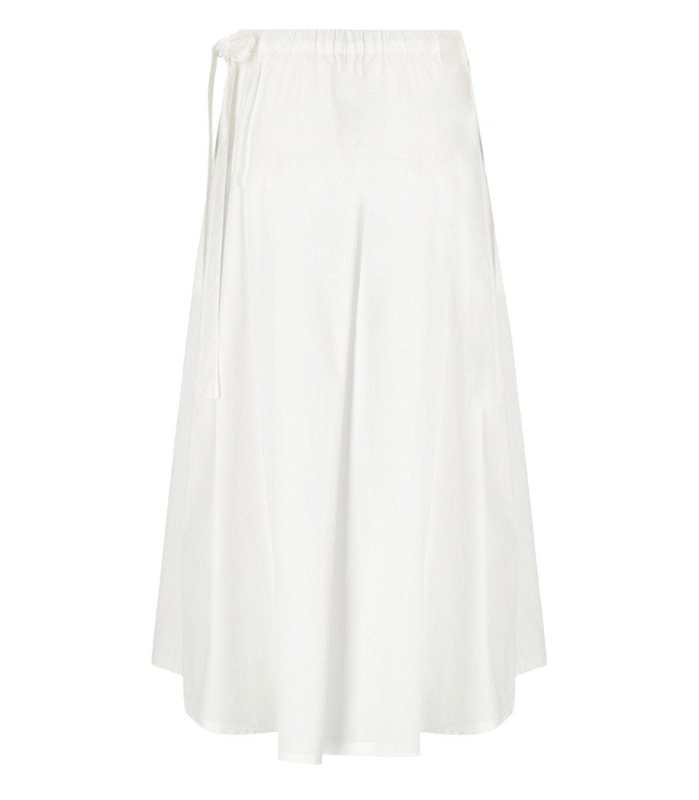 Max Mara Folk White Midi Skirt