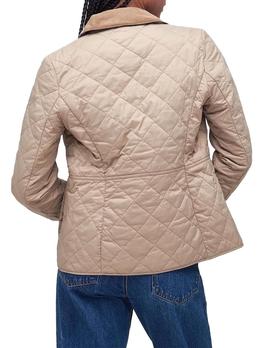 Barbour Deveron Quilt Jacket With Diamond Pattern