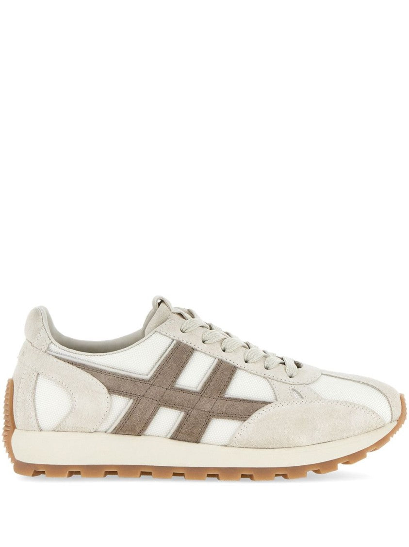 Hogan Mesh Design Sneakers With Suede Trim