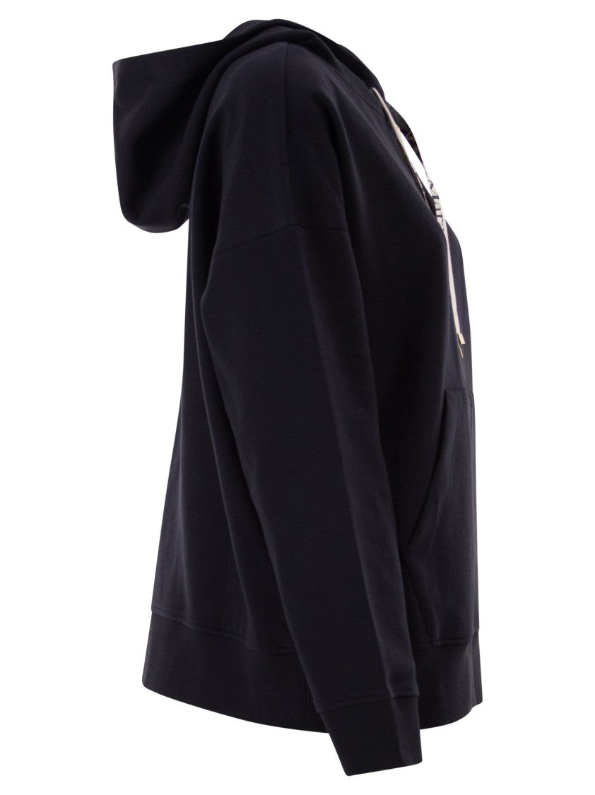 Max Mara Smmjour - Technical Jersey Zip-Up Sweatshirt