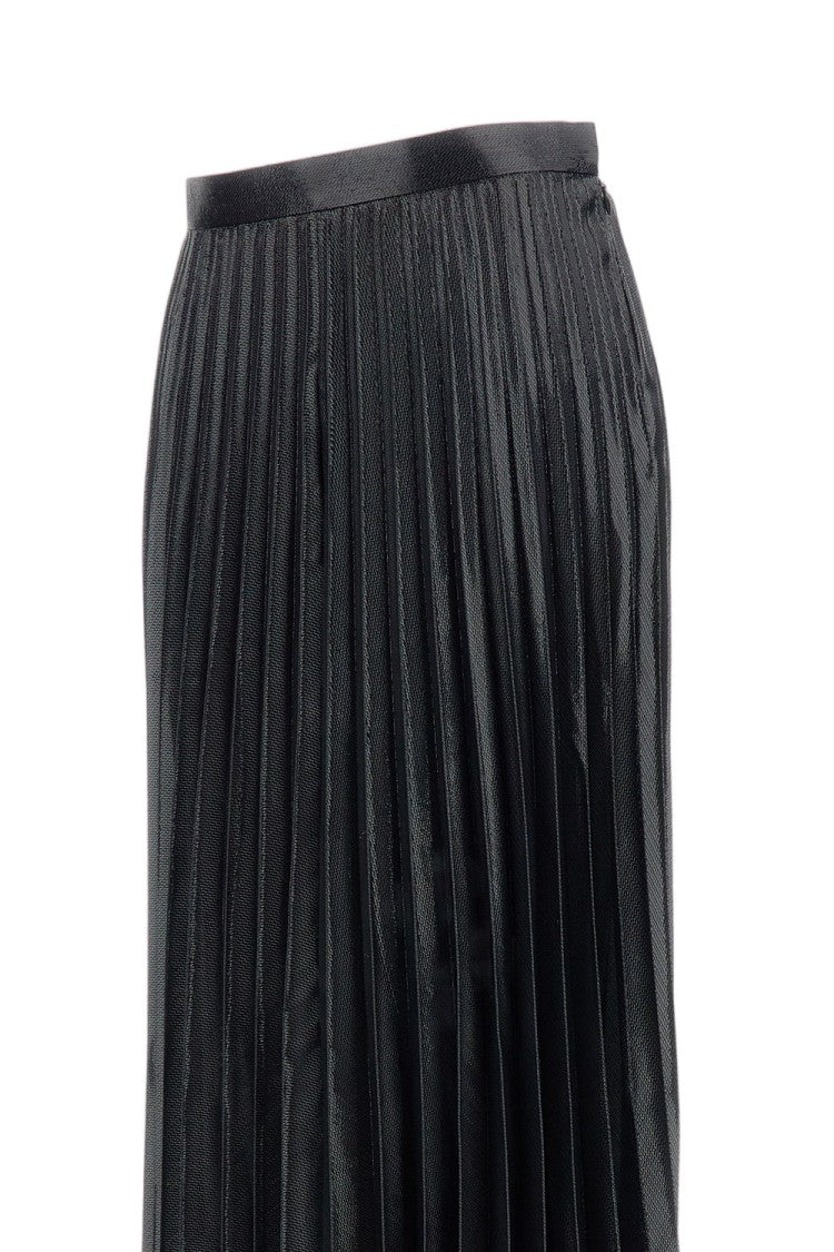 Junya Watanabe Midi-Length Pleated Skirt With Structured Silhouette