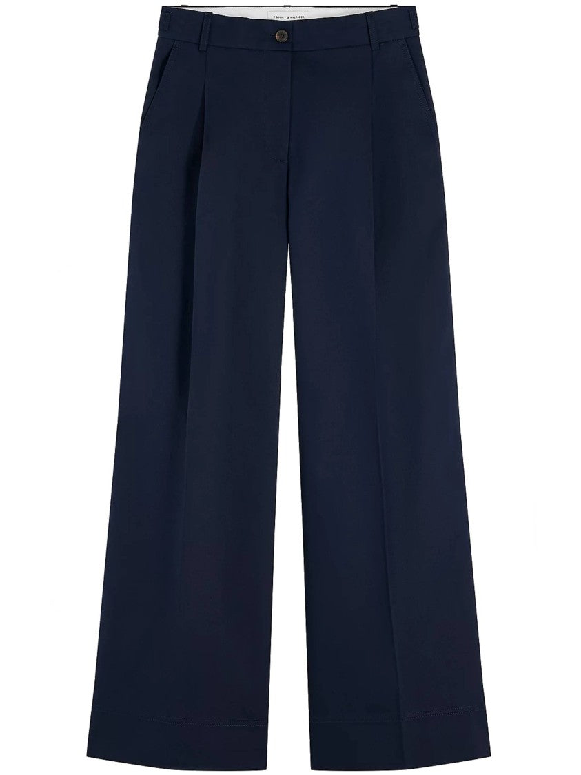 Tommy Hilfiger Wide Leg Chino Pants With High Waist