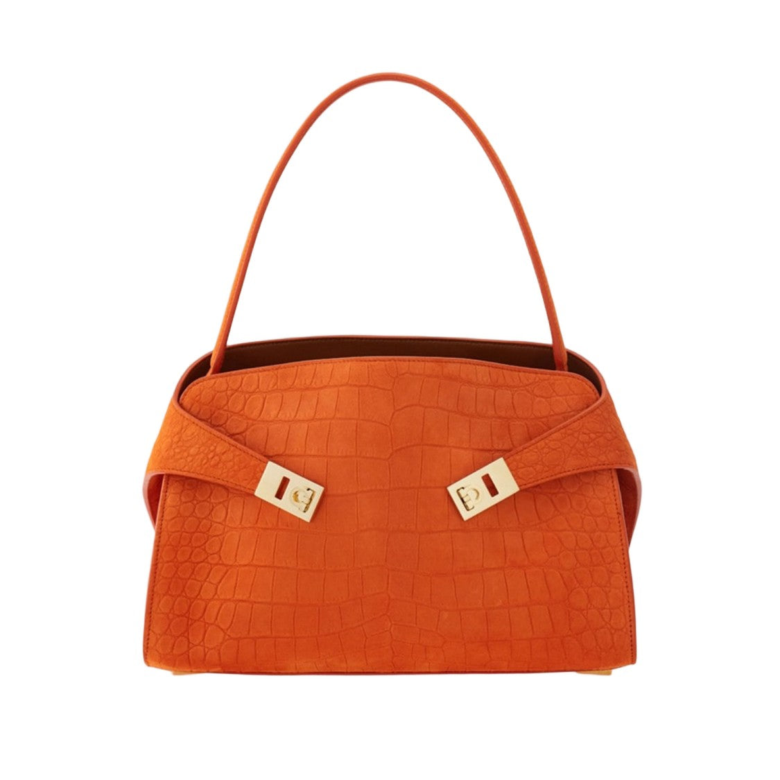 Salvatore Ferragamo Hug Soft Suede Shoulder Bag
