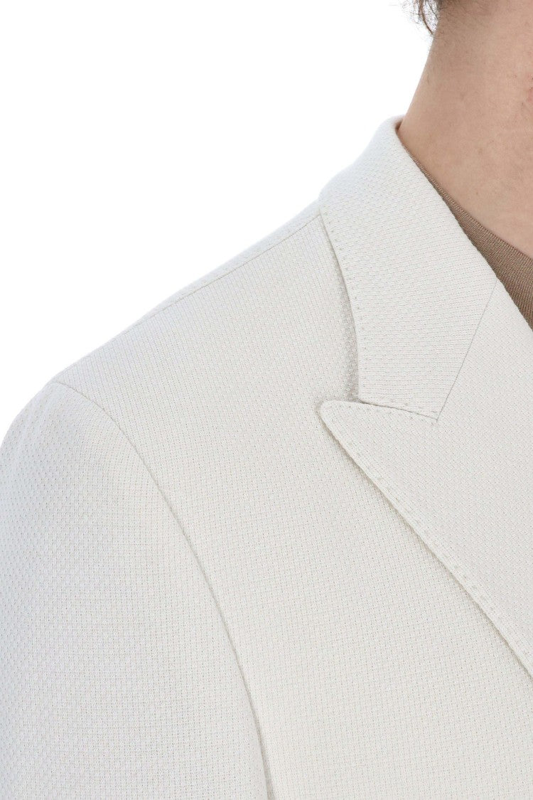 Eleventy Double-Breasted Cotton Comfort Knitted Jacket
