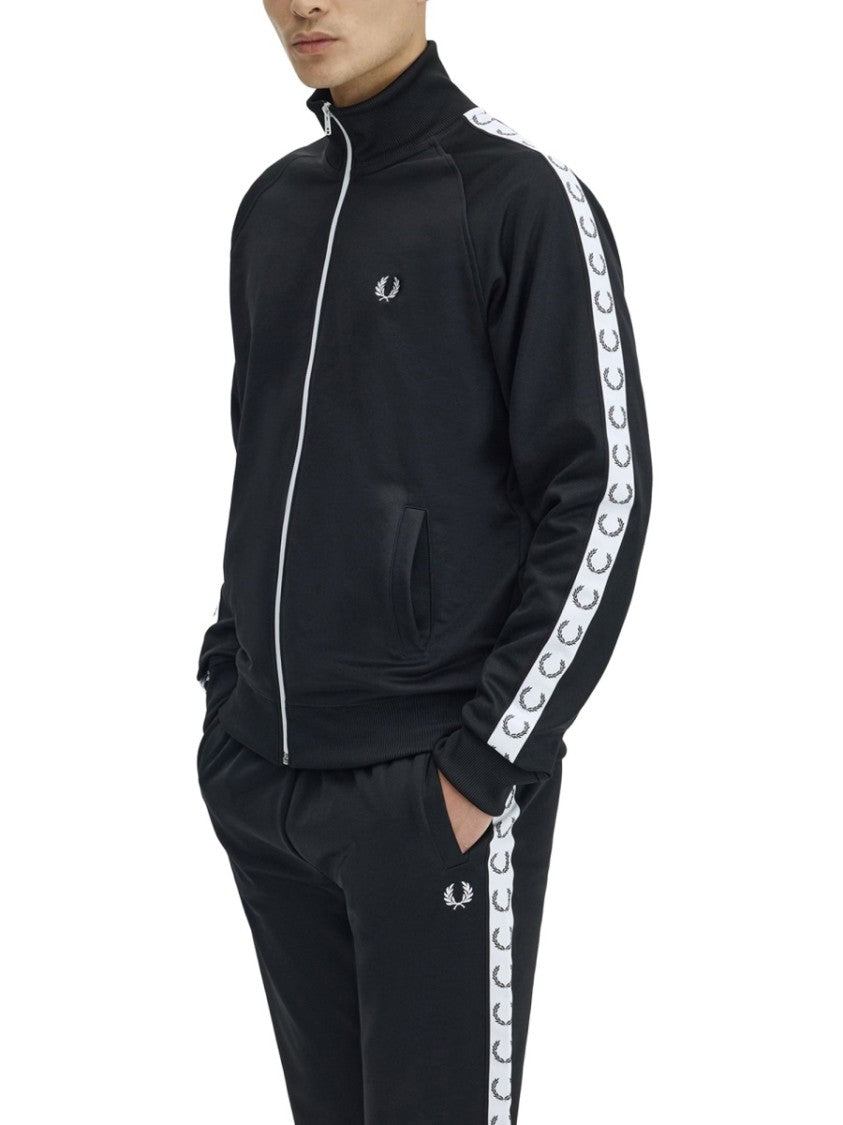 Fred Perry Felpa High Collar Zip-Through Knit
