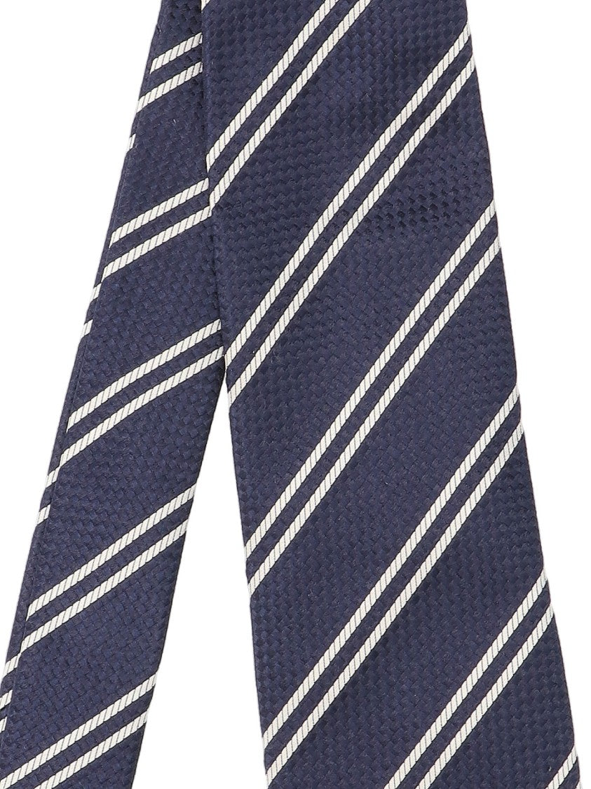 Tom Ford Striped Tie Blue