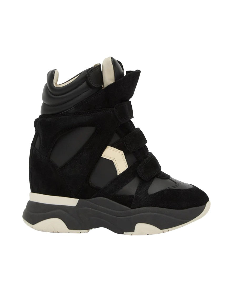 Isabel Marant Black Balskee Suede Sneakers