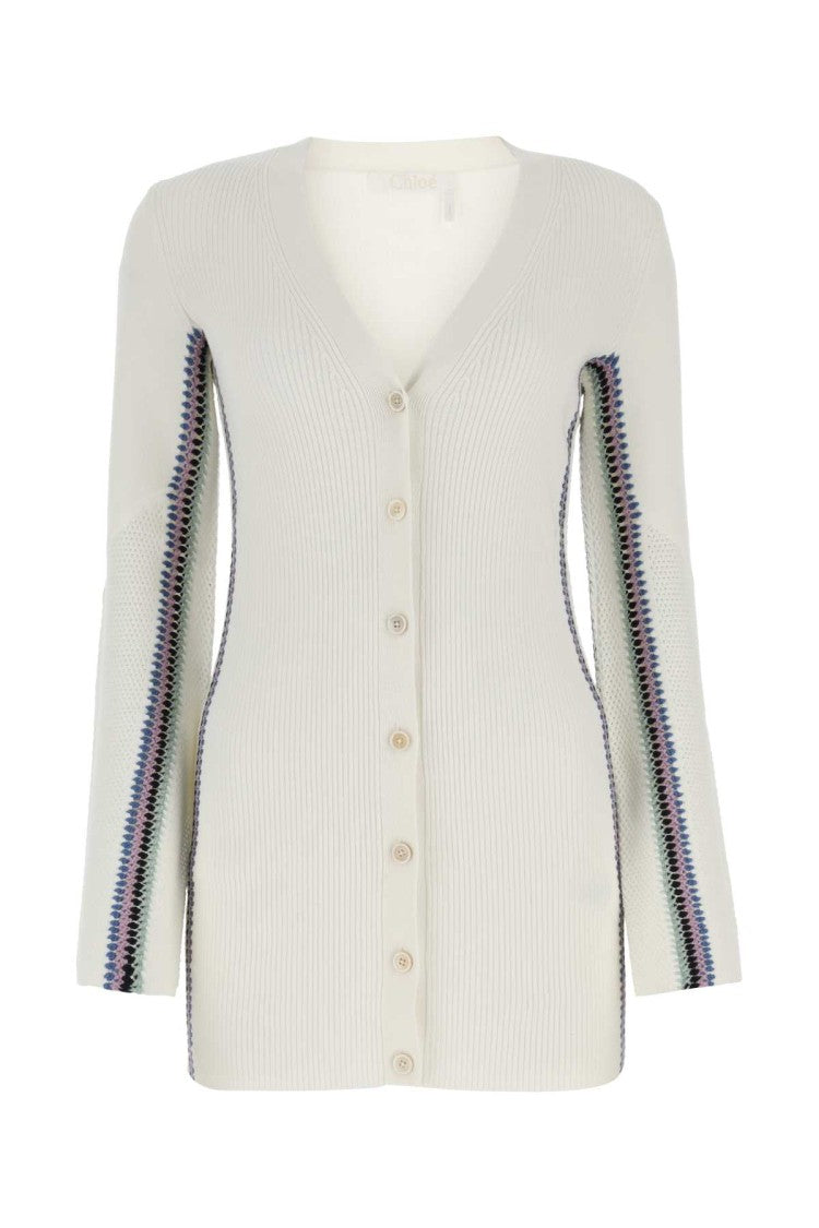 Chloé Ivory Wool Cardigan