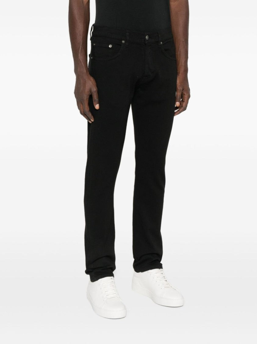 Dondup Straight-Leg Black Jeans
