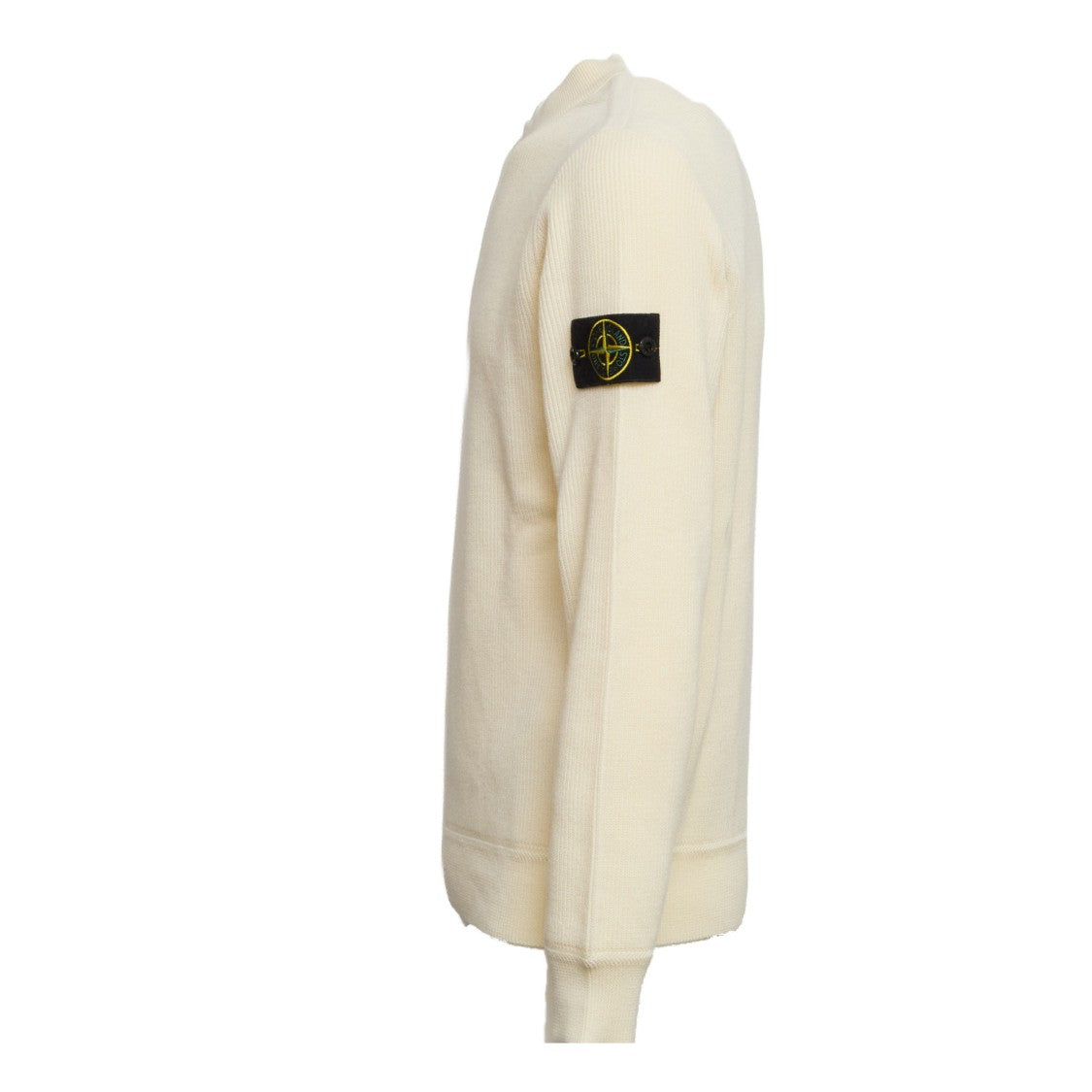Stone Island Ribbed Soft Organic Cotton Crewneck Sweater