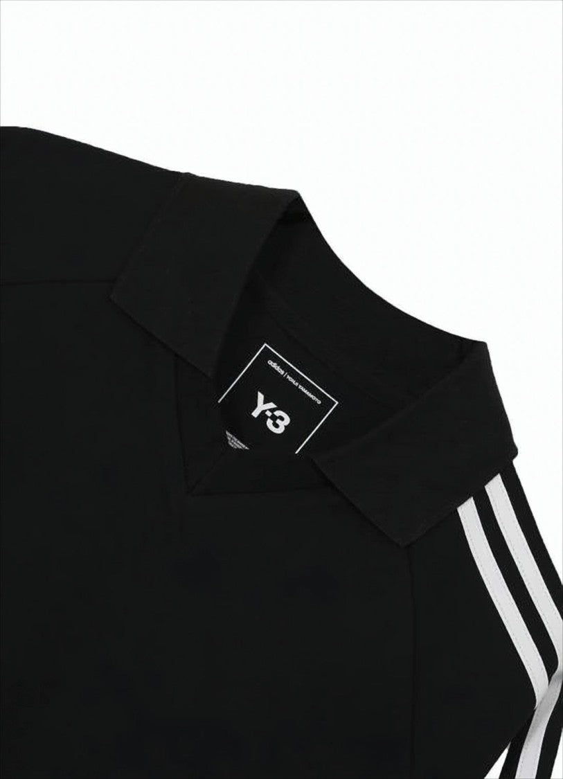 Y-3 Black Polo T-Shirt With Classic Collar