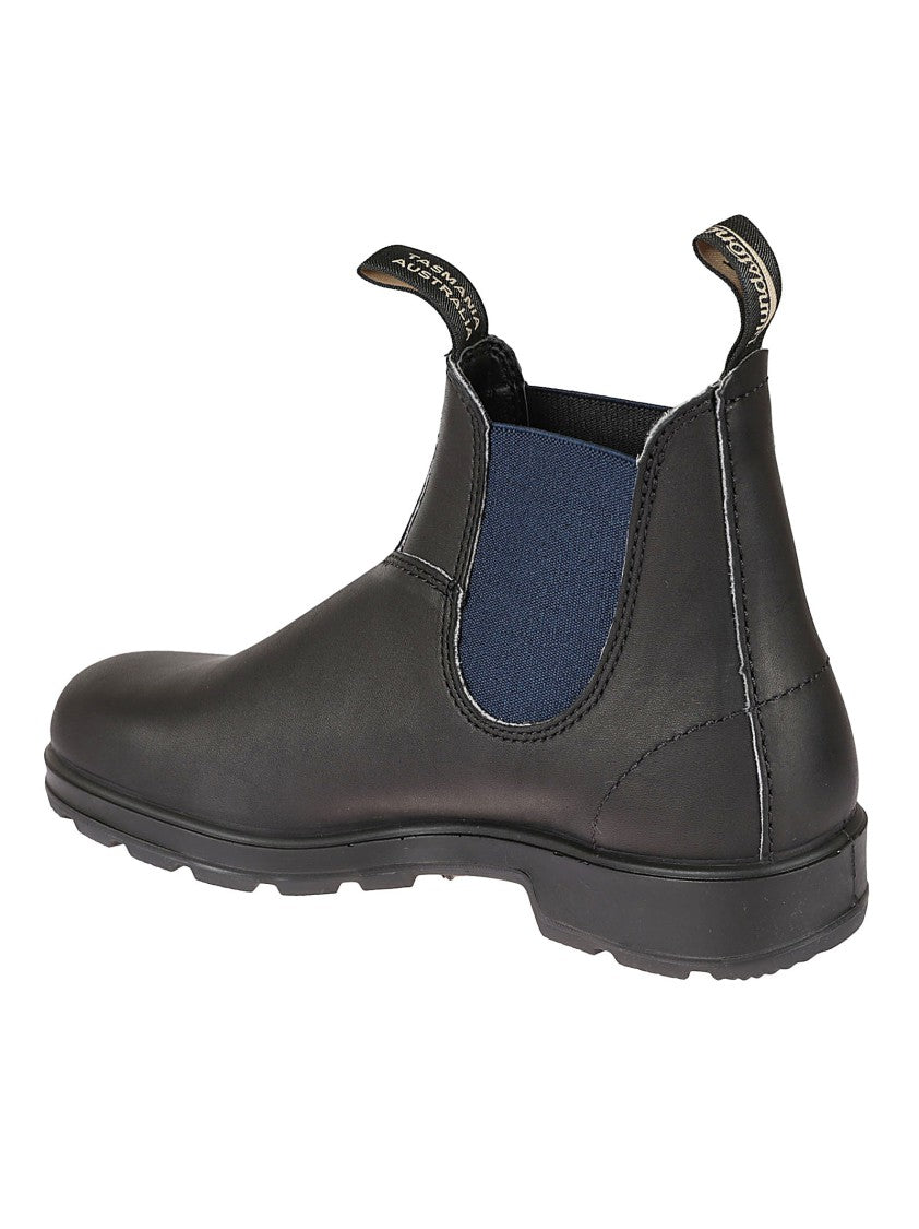 Blundstone Smooth Black Leather Ankle Boots
