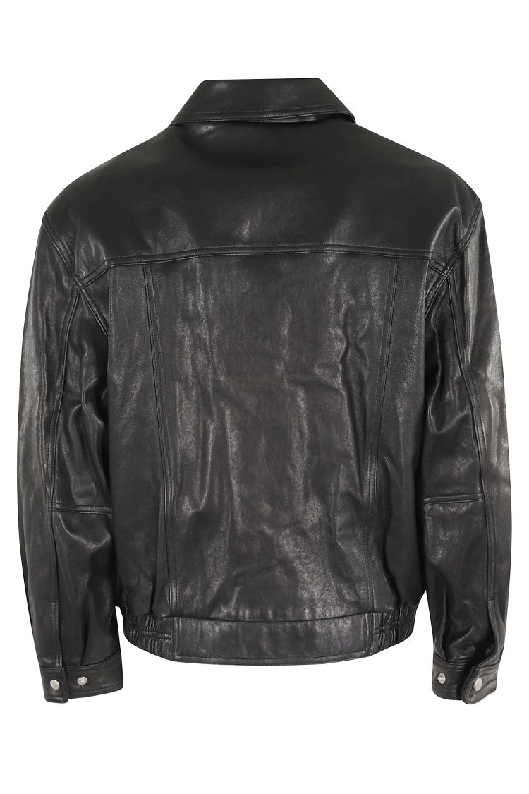 Dunst Vintage Black Leather Blouson