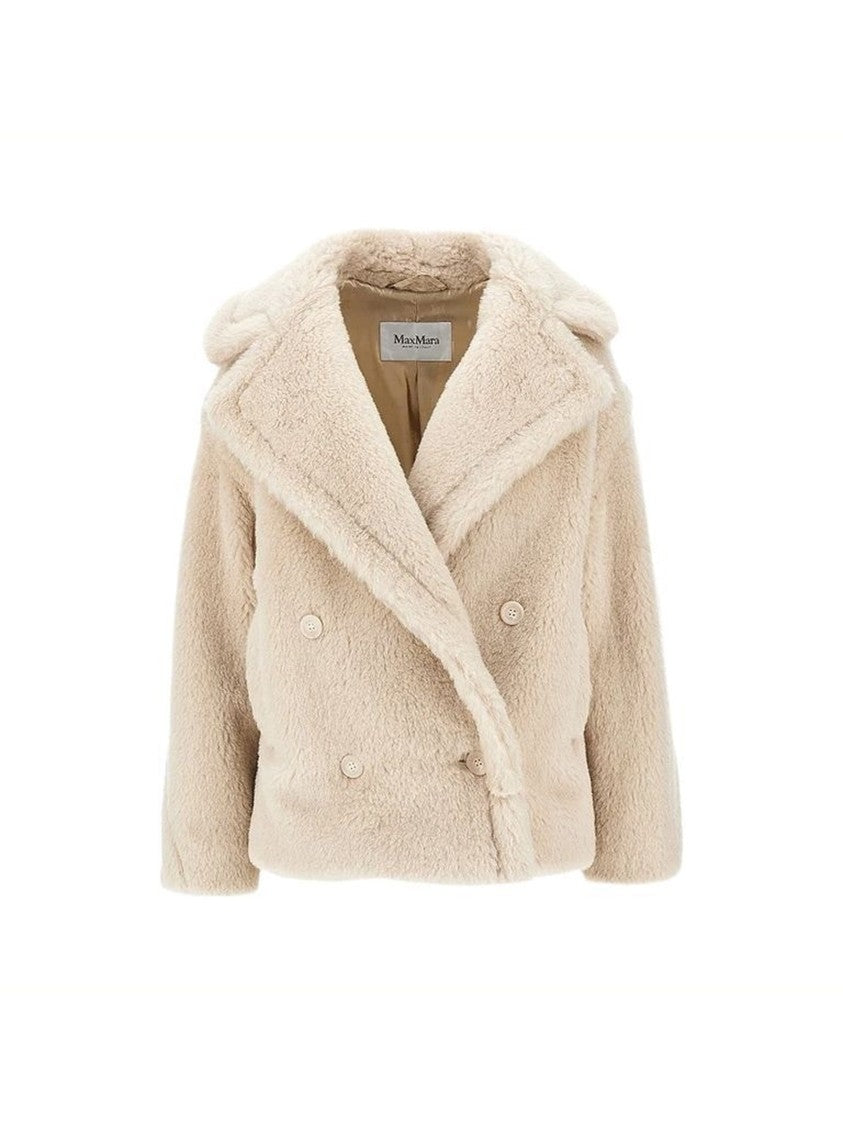 Max Mara Double-Breasted Cropped Alpaca-Blend Jacket
