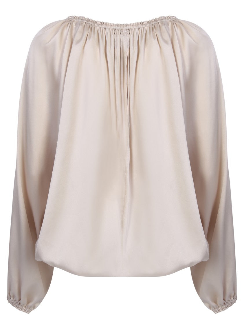 Blanca Vita Ivory Long-Sleeved Blouse