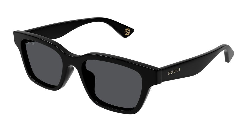 Gucci Black Metallic Accents Oversized Square Sunglasses