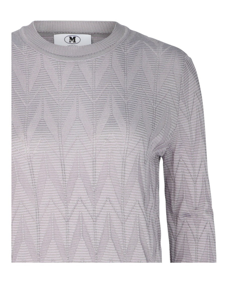 M Missoni Zigzag Crewneck Sweater