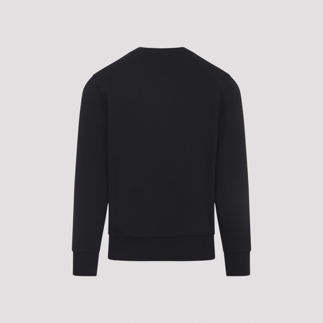 Moncler Layered Logo Print Black Long Sleeve Sweatshirt