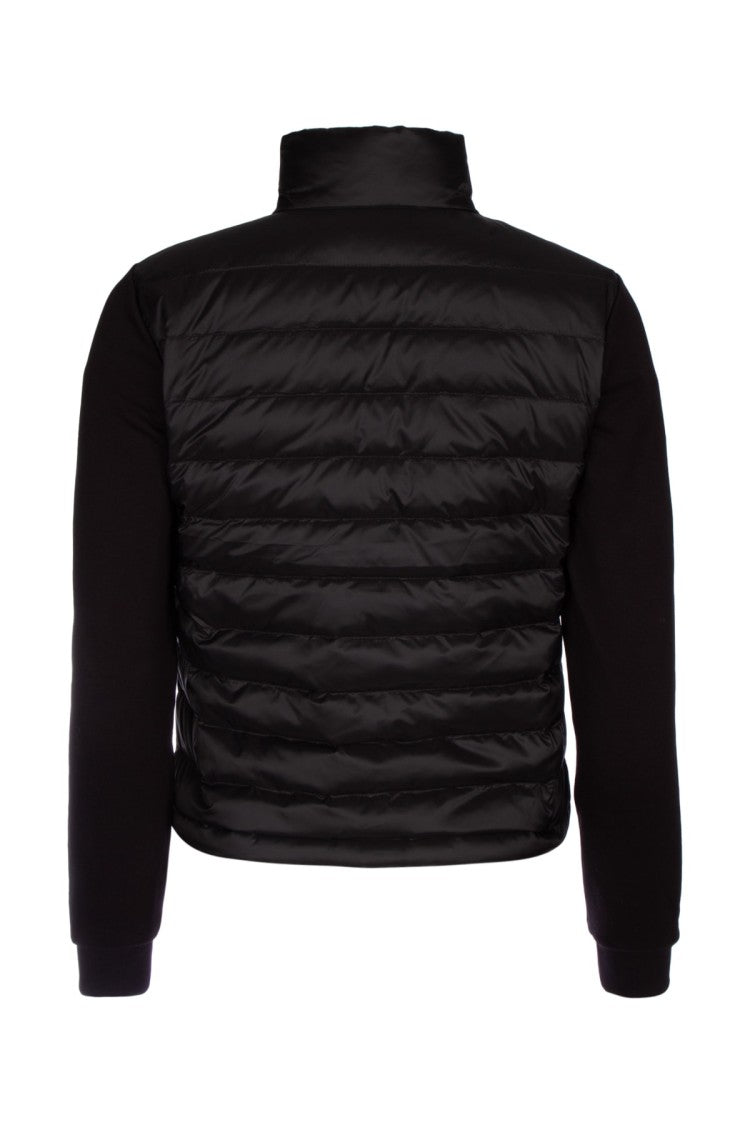 Duvetica Fitted Black Padded Jacket With Smooth Sleeves