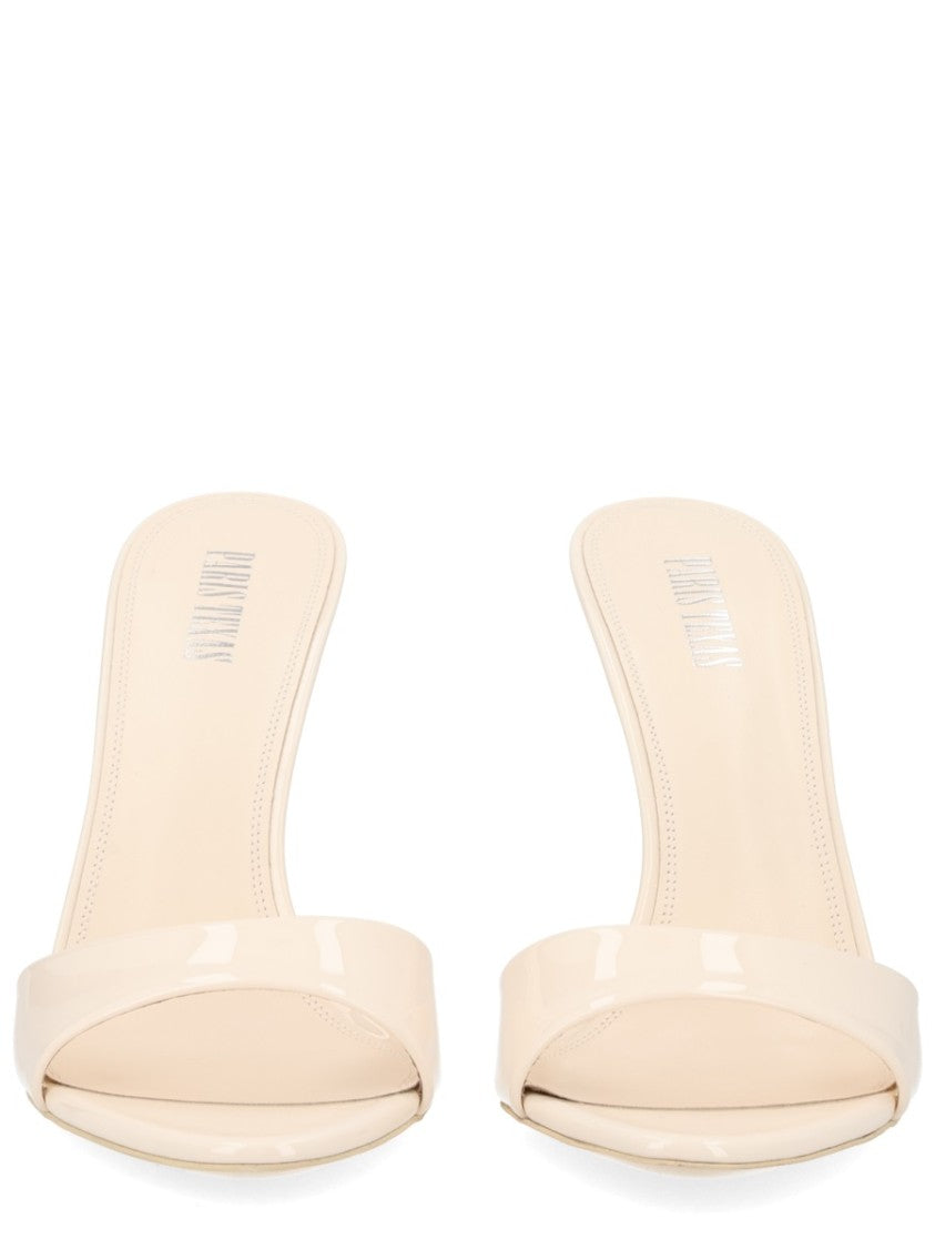 Paris Texas Lidia High Stiletto Heel Glossy Leather Mules