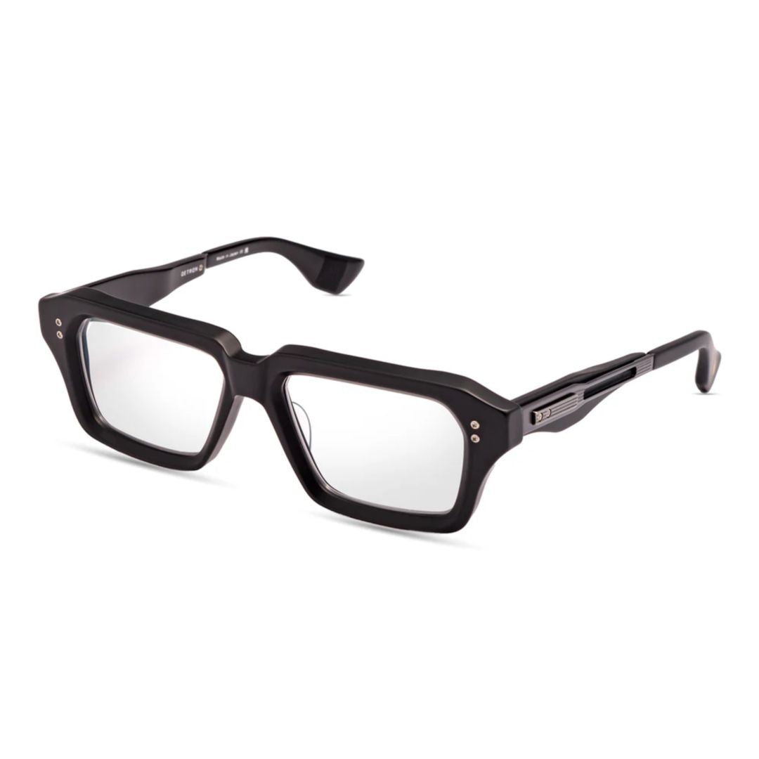 Dita Detron Bold Rectangular Frame Sunglasses With Distinctive Metal Accents