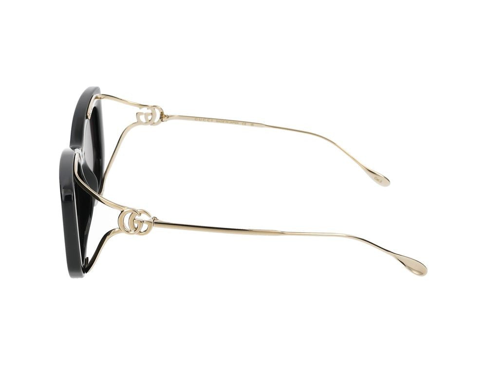 Gucci Sunglasses Gg1566s 001 Black Gold Grey 55/17/120