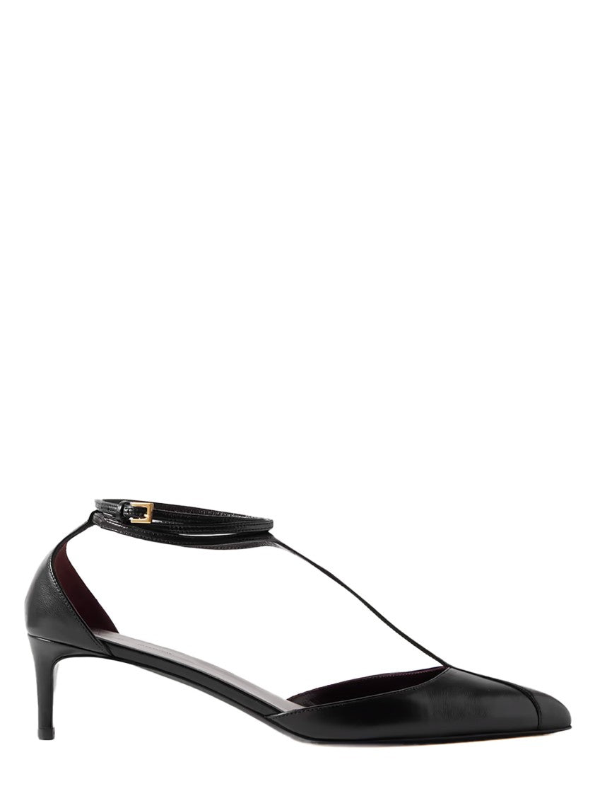 Khaite Black Enamelled Goat Skin Mia Pumps