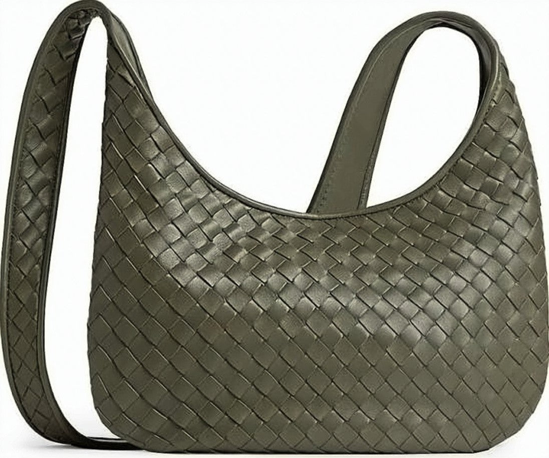 Bottega Veneta Woven Napa Leather Shoulder Bag With Rounded Silhouette