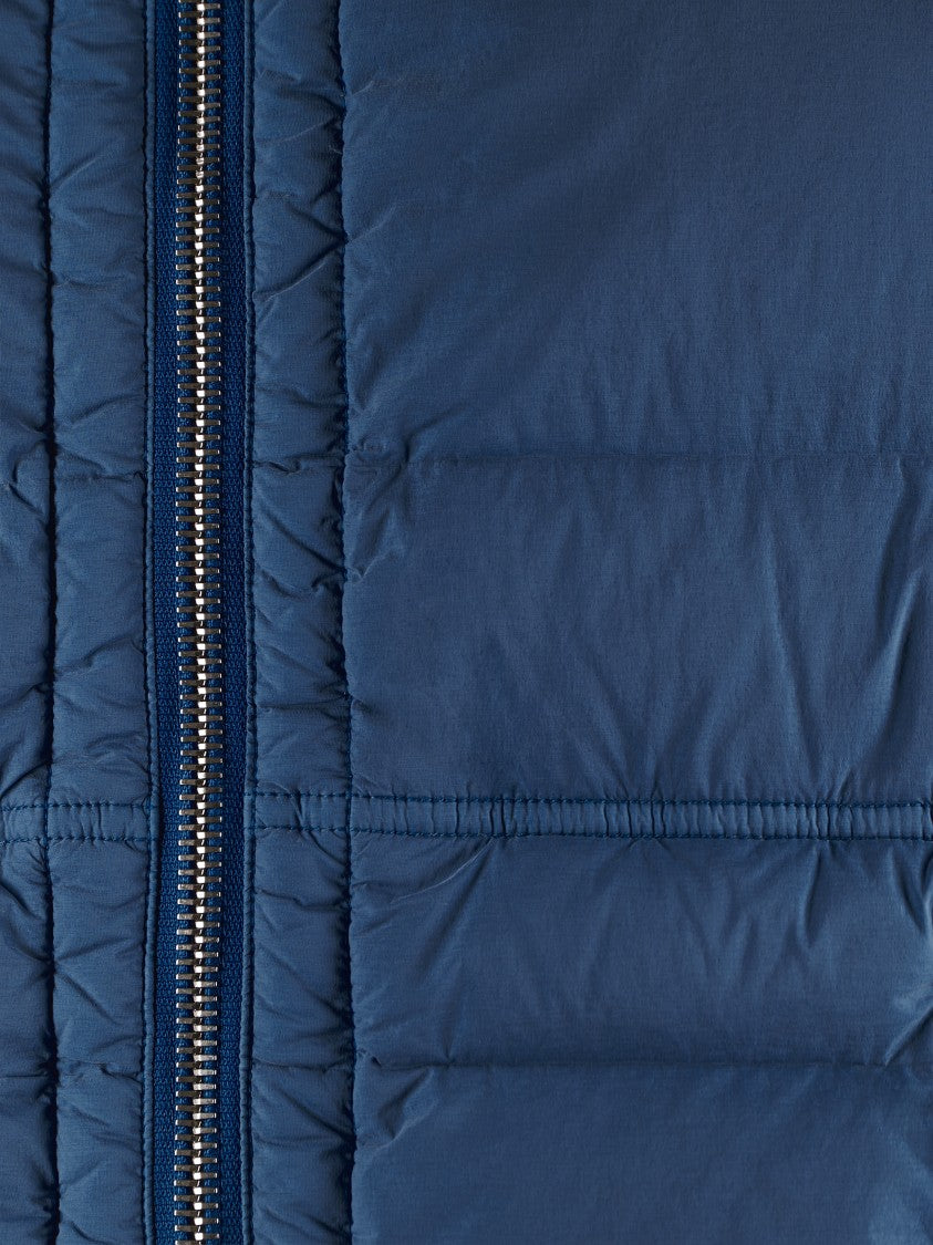 Stone Island Quilted Front Zip Sleeveless Jacket