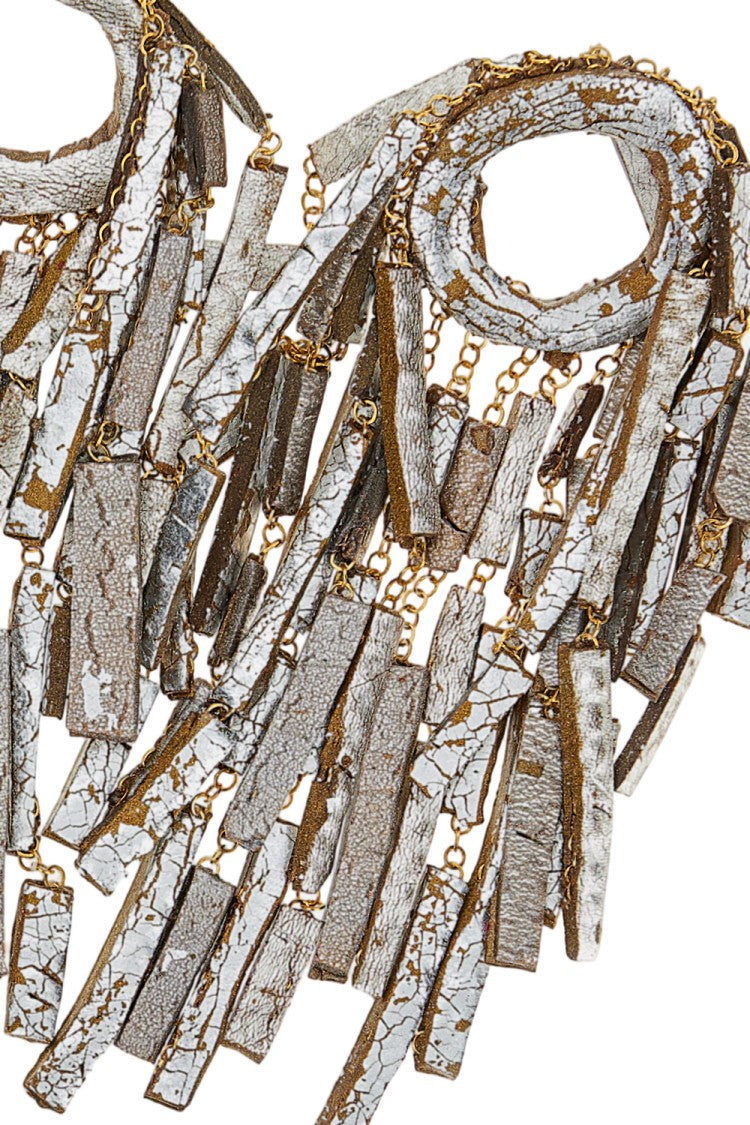 Gfw Handmade Gold Long Earrings